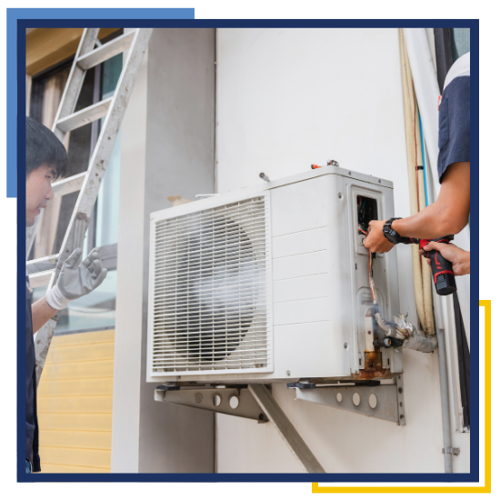 Licensed and insured HVAC team helping a homeowner in Conroe 