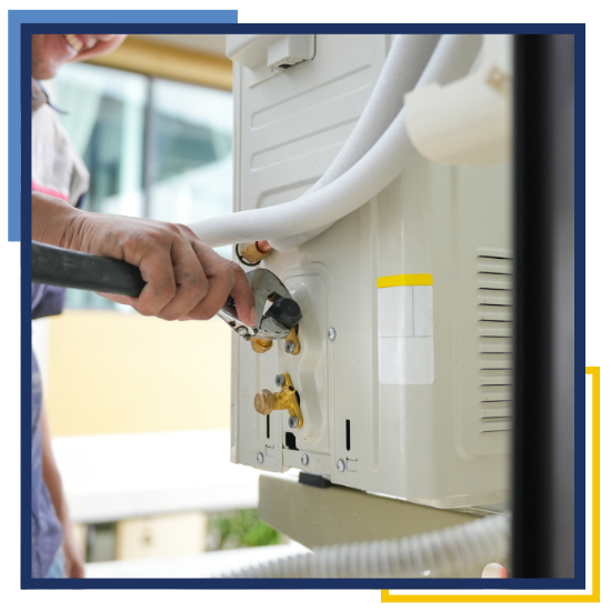 Team completing HVAC installation in New Caney, TX for a home 