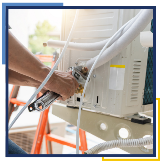 Cooling system repair in the Woodlands during an in-home service visit