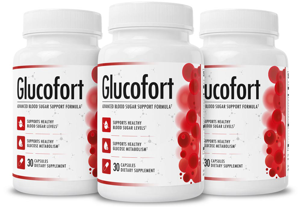 Three Glucofort Bottle