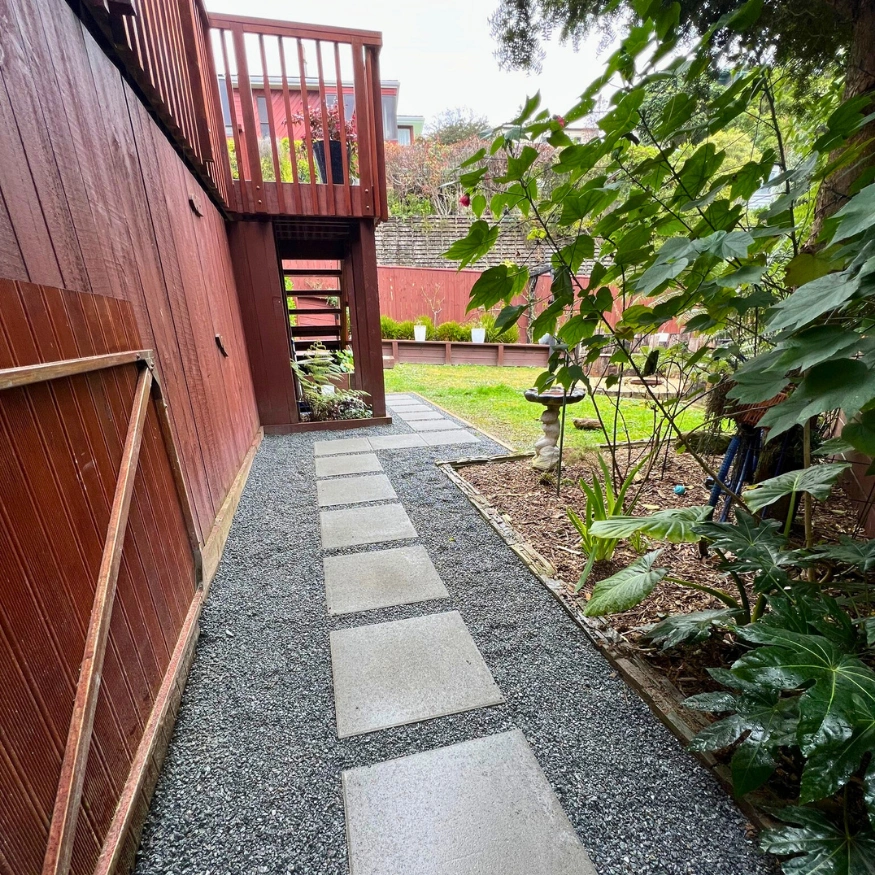 500×500 mm Firth concrete paver pathway providing durable, all-weather garden access