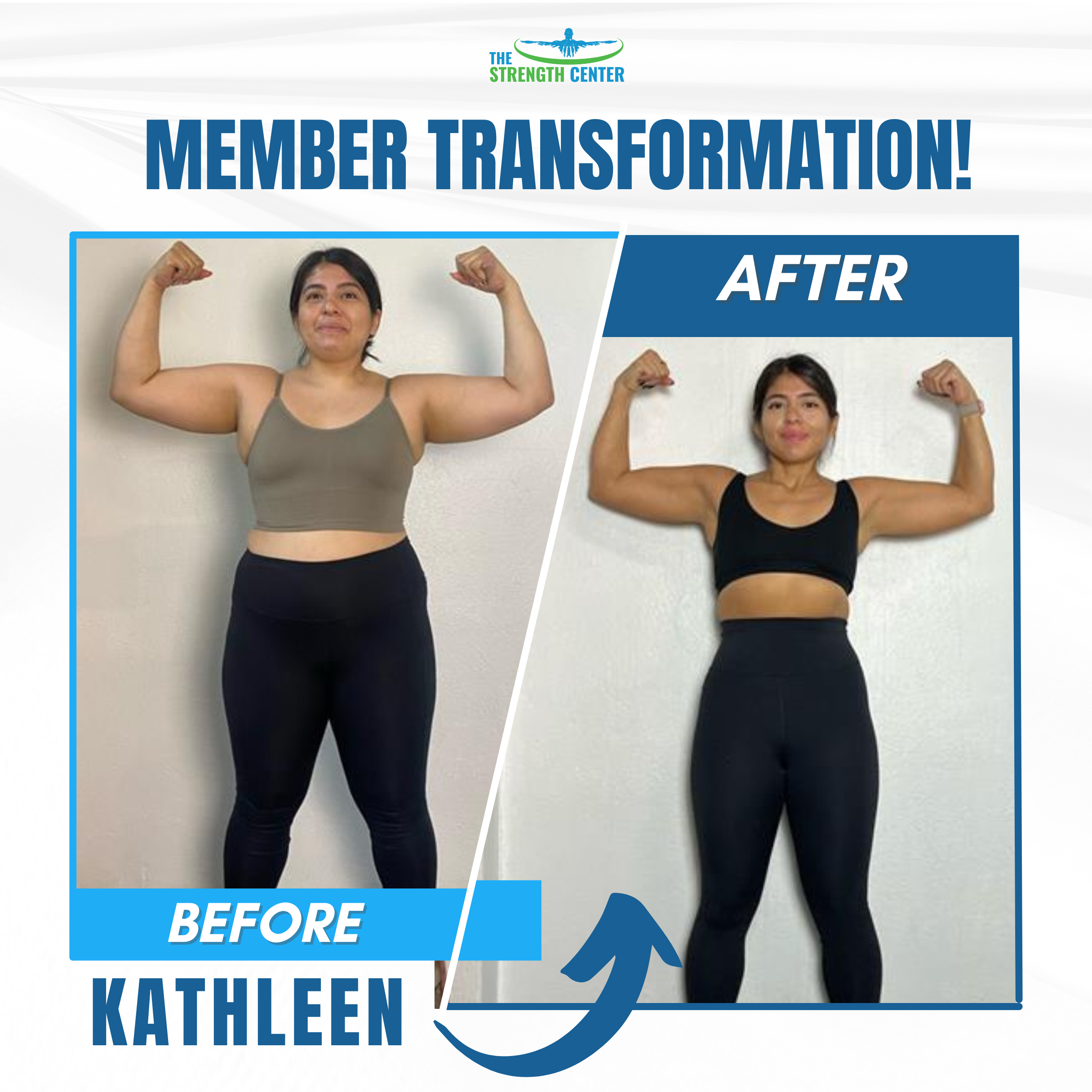 42 STRONG challenger before and after transformation