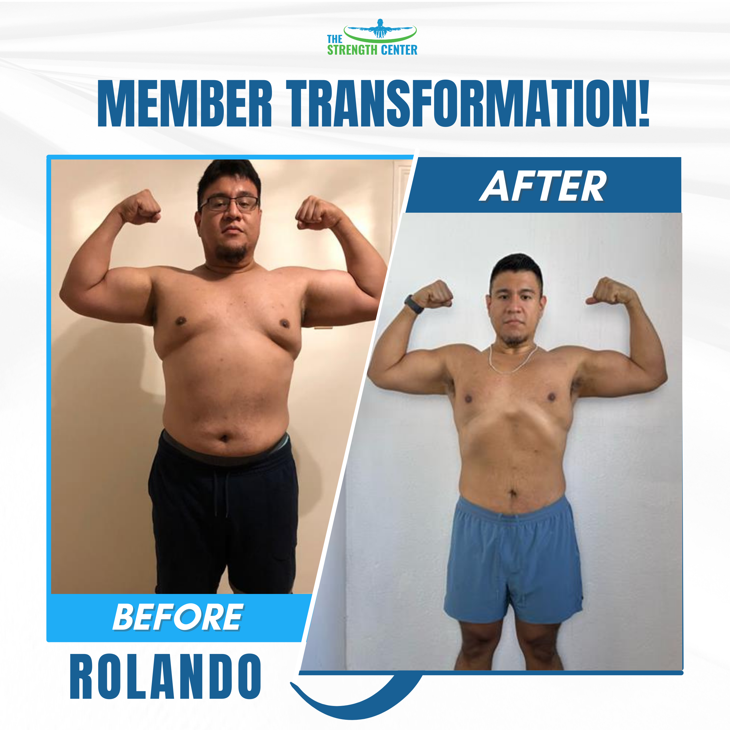 42 STRONG challenger before and after transformation