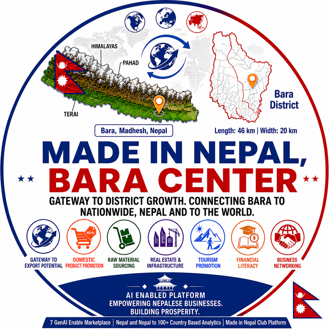 Made in Nepal, Bara Center Logo