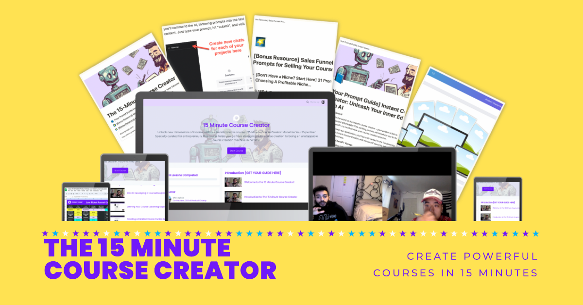The 15 Minute Course Creator