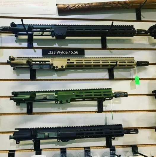 Shop counter and retail interior at Flathead Gun Shop, Kalispell