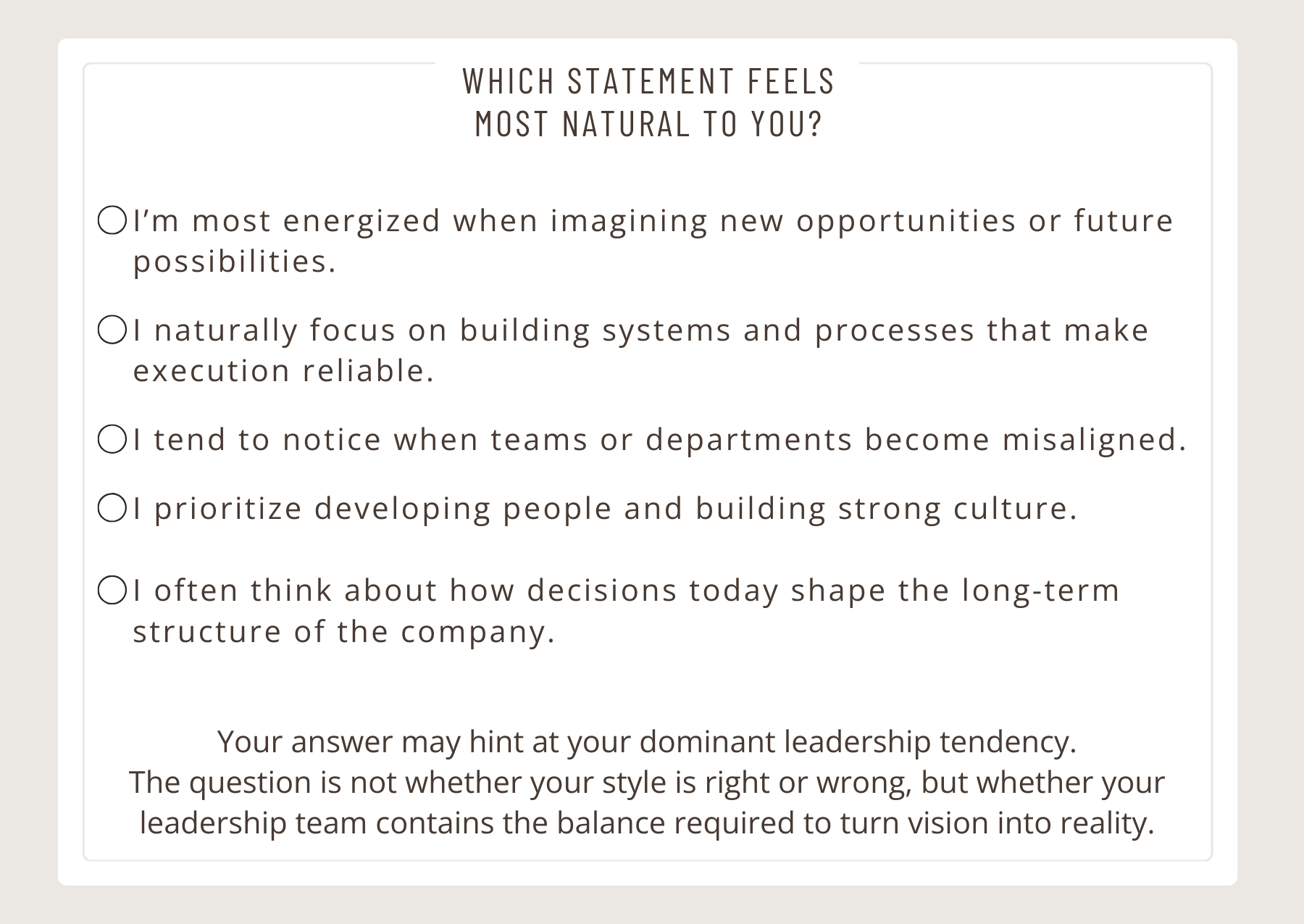 Which Leadership Style Are You? Which Leadership Style Are You?