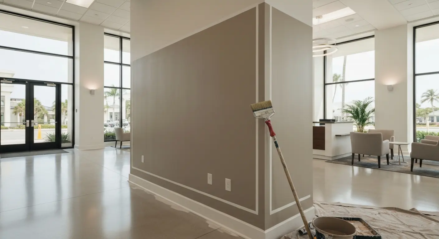 Interior commercial painting