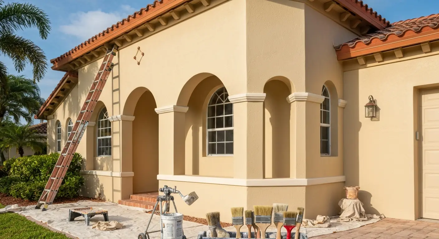 Exterior painting St. Petersburg home