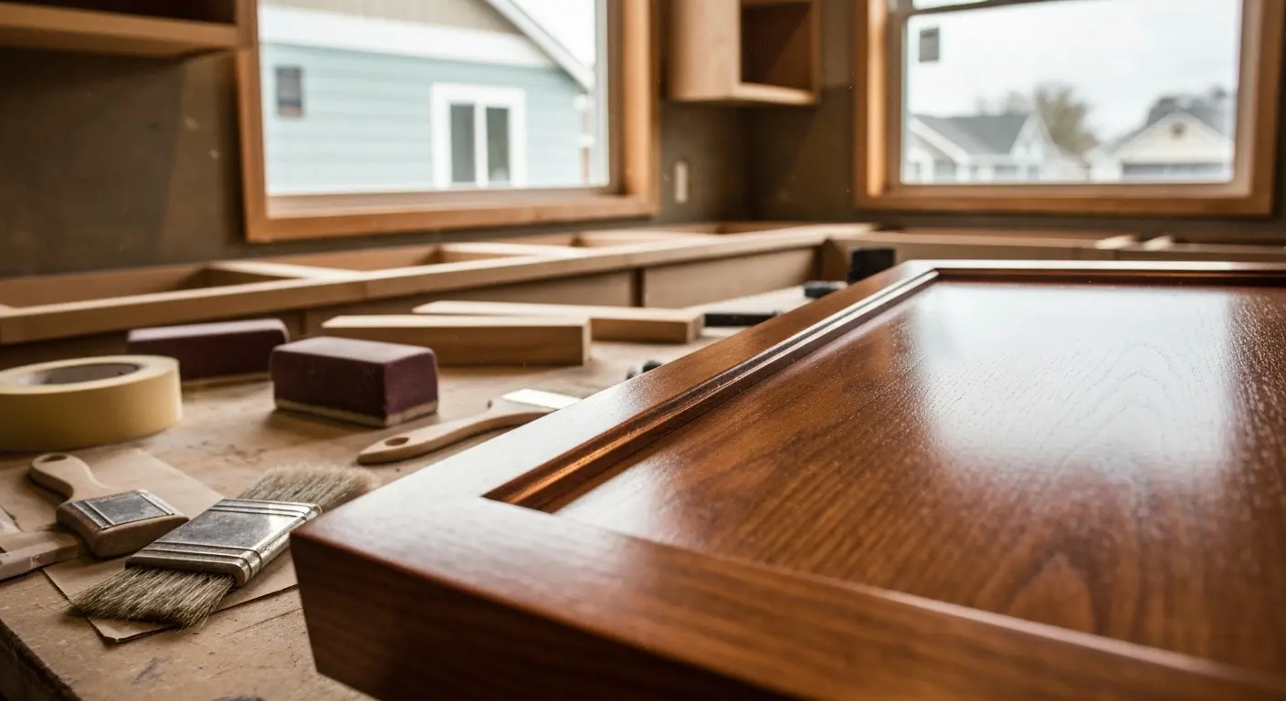 Cabinet refinishing service