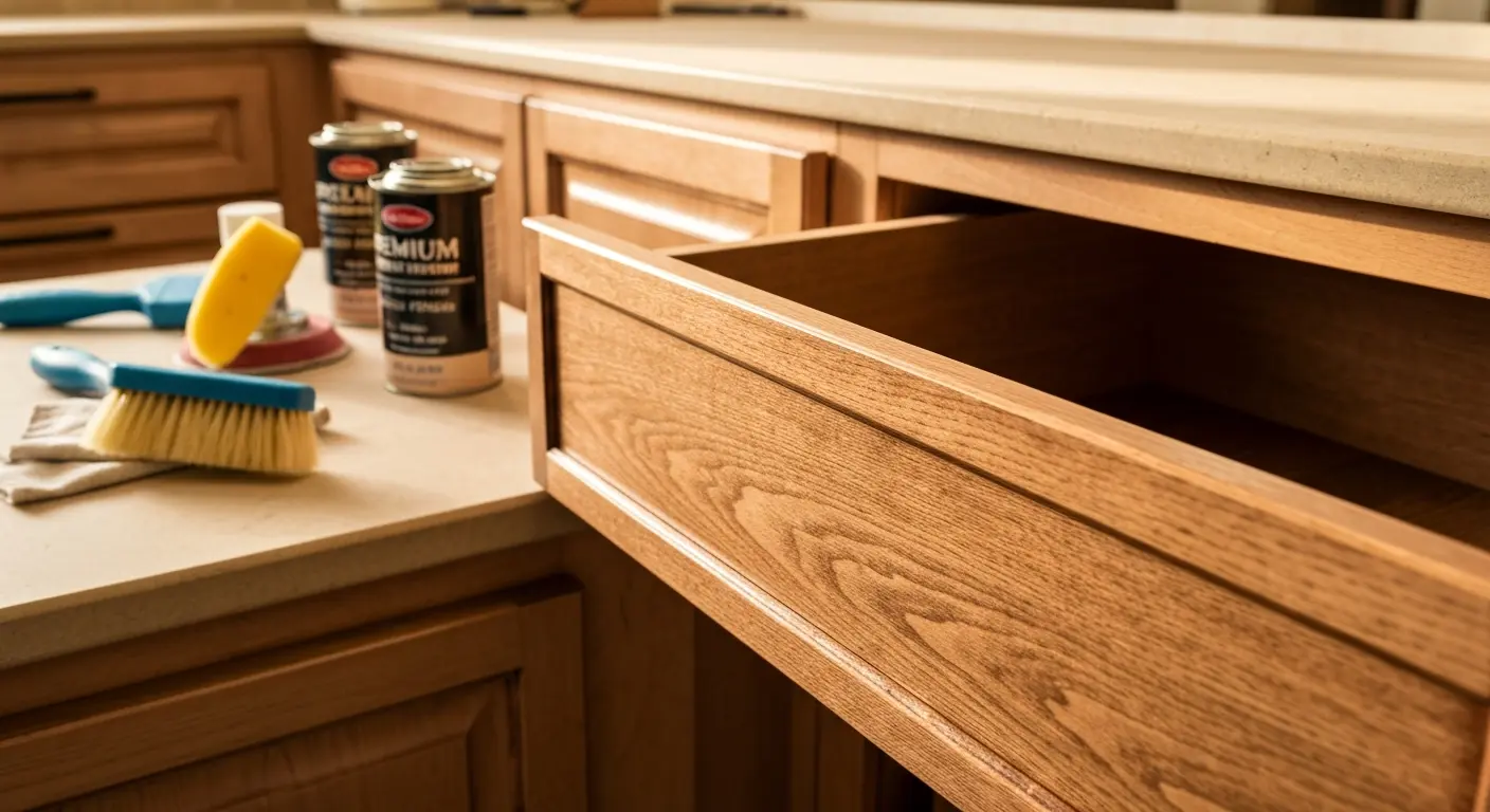Cabinet refinishing work