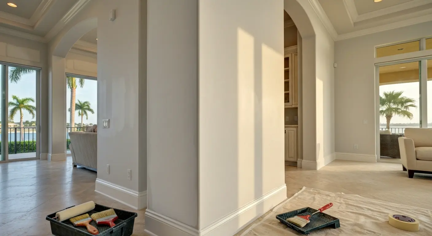 Interior painting work