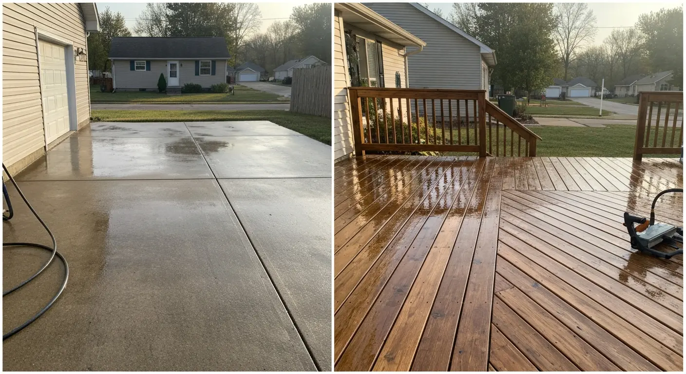 Pressure washing service