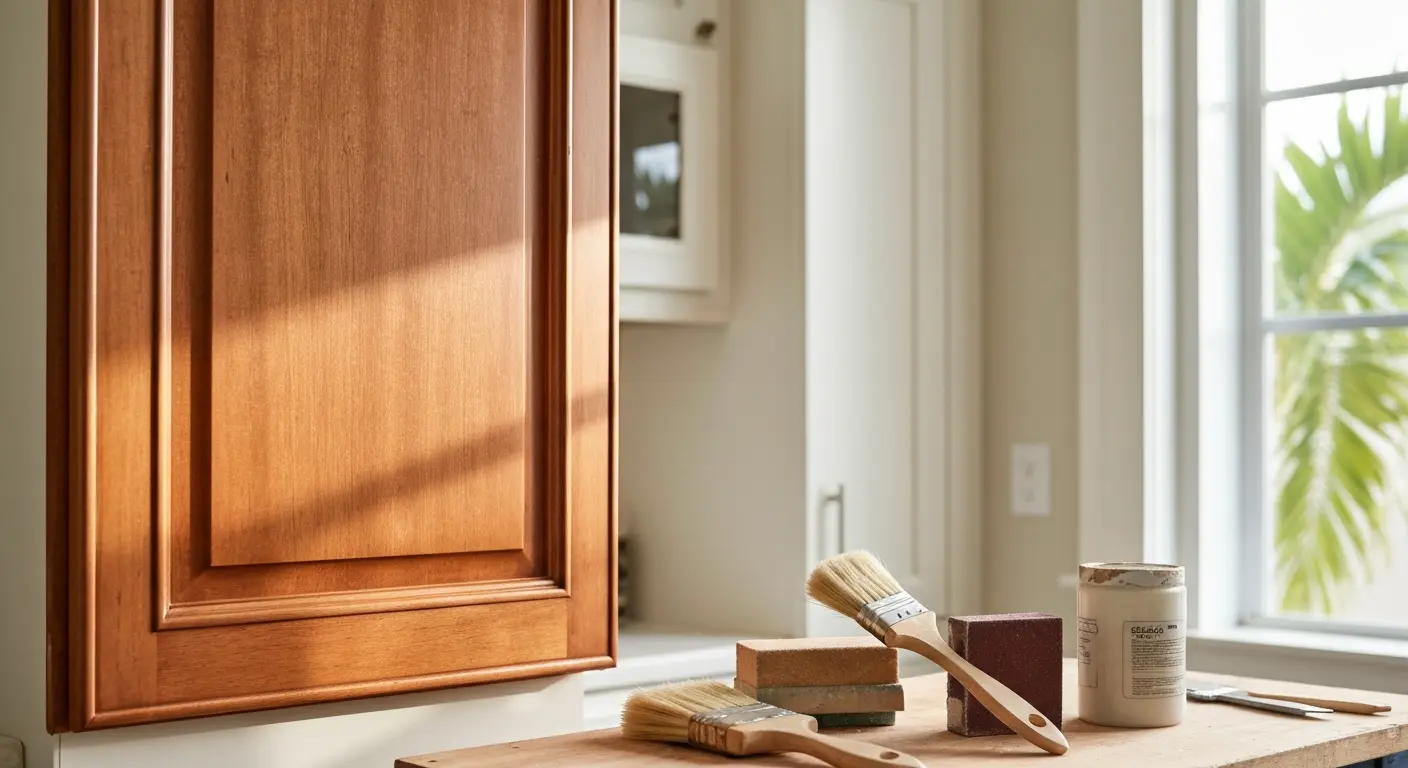 Cabinet refinishing service