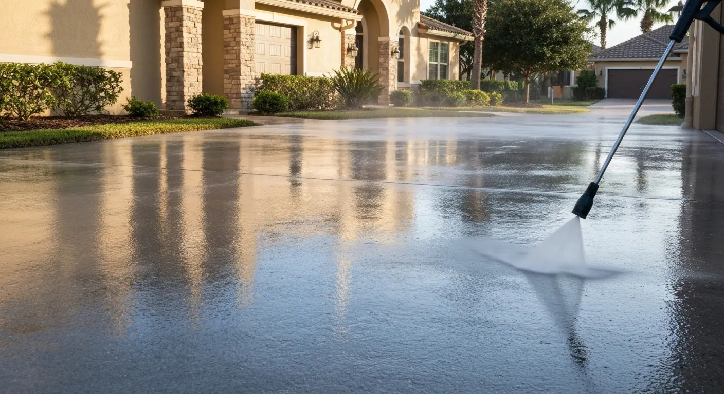 Pressure washing service