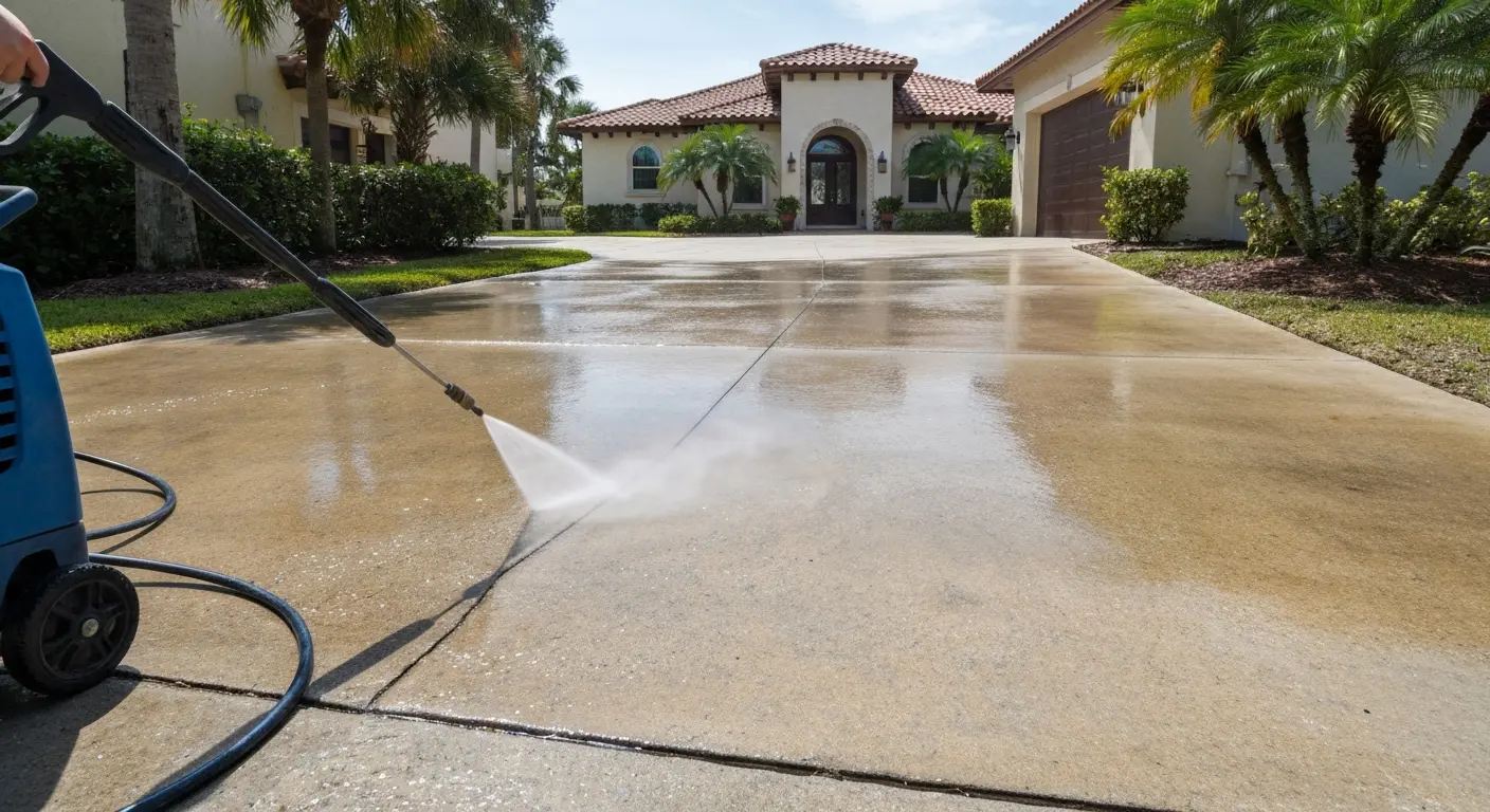 Pressure washing service