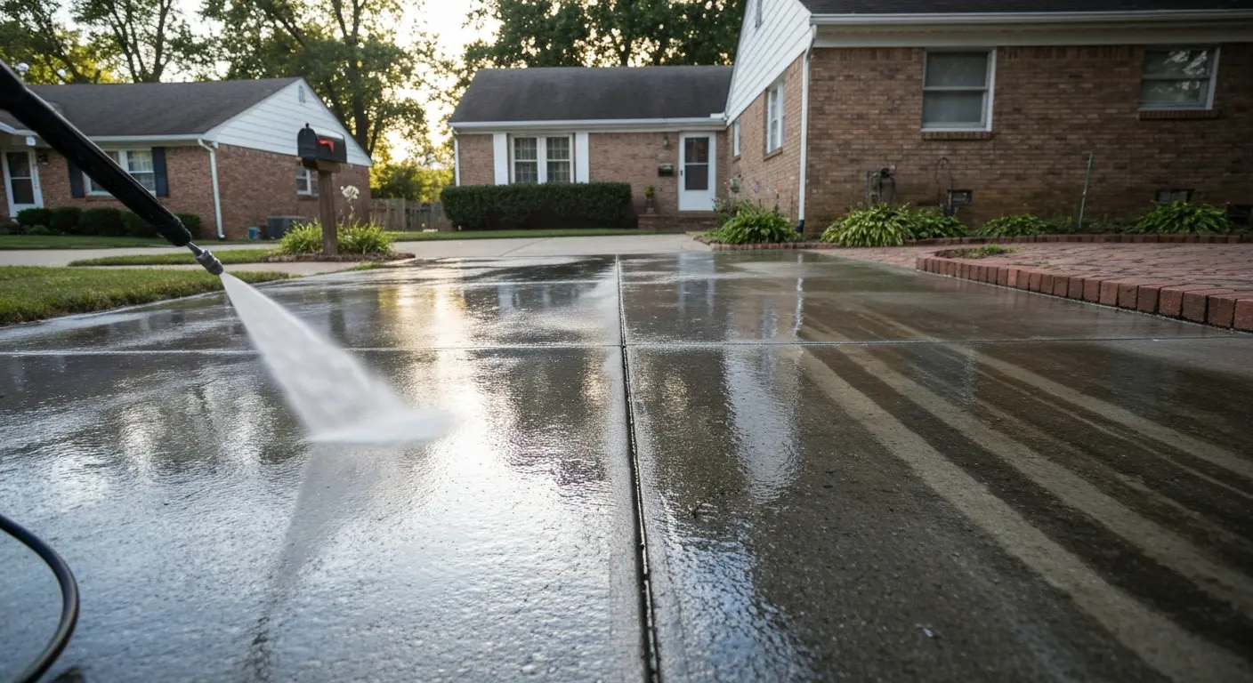 Pressure washing service