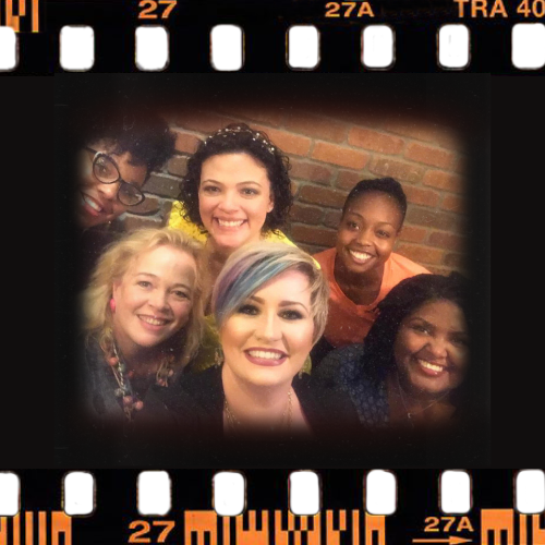 Tiffany with the community of women