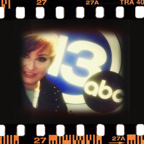 Tiffany at the ABC 13 studio