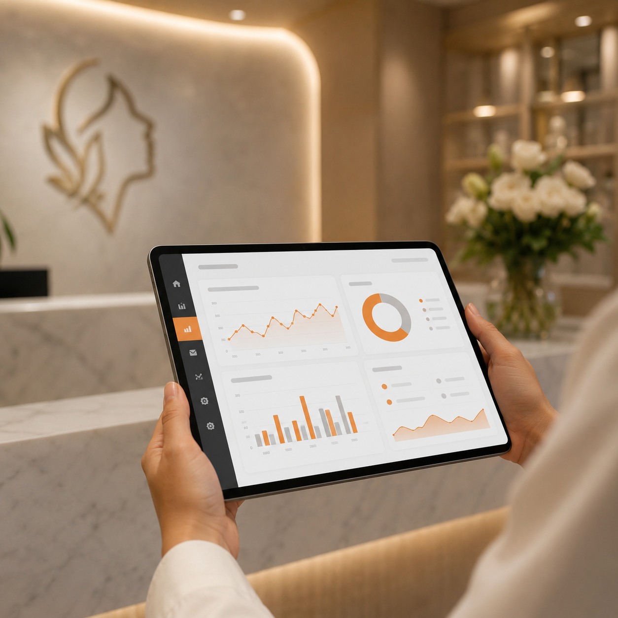 Live campaign performance dashboard tracking leads and booked appointments