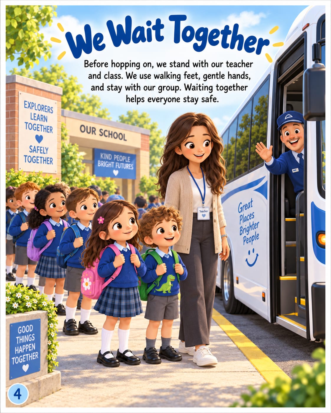 Charanpreet Singh of TTSS Coach Tours welcoming students onto an air-conditioned minibus for a Sydney camp transfer