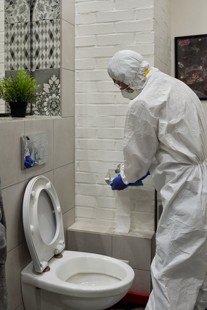 Sanitizing bathroom