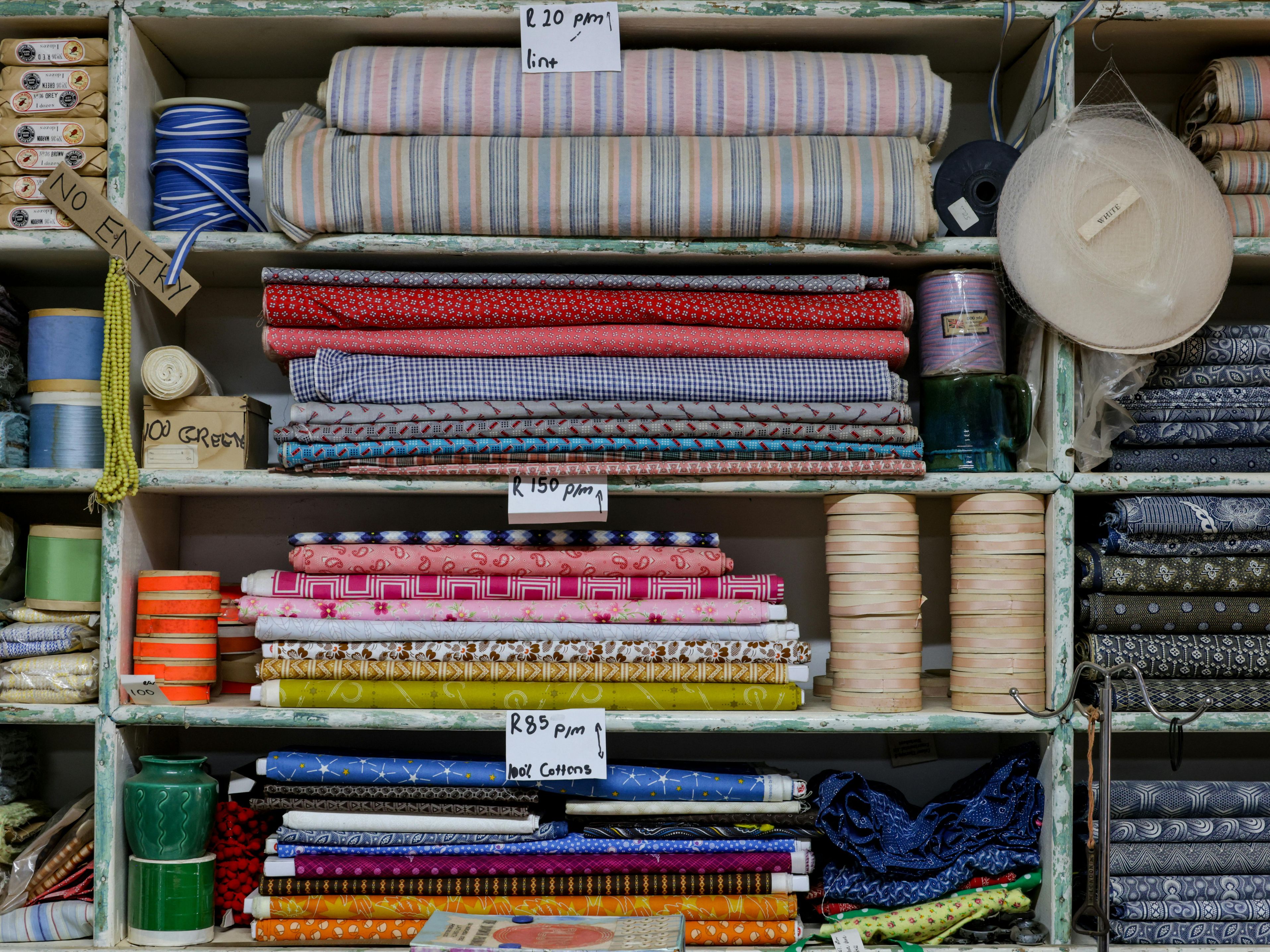 summer fabrics together