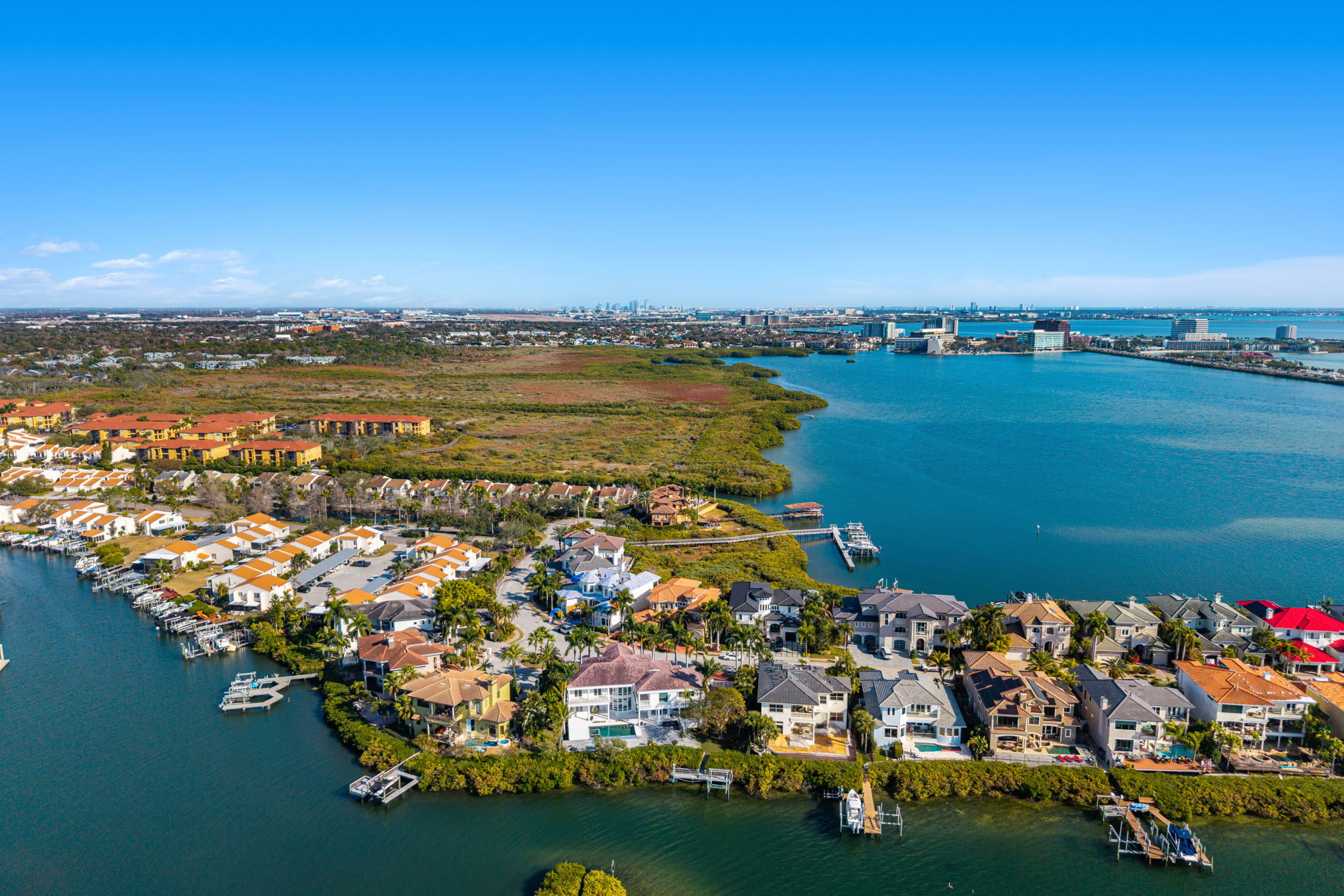 Aerial drone photography of a property and its surroundings