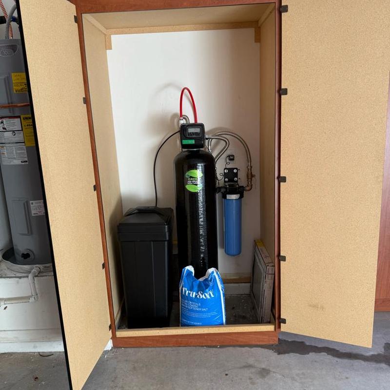 Real water softener installation by Steadfast Plumbing & Water Treatment — job 12