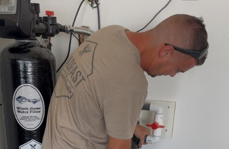 Real water softener installation by Steadfast Plumbing & Water Treatment — job 2