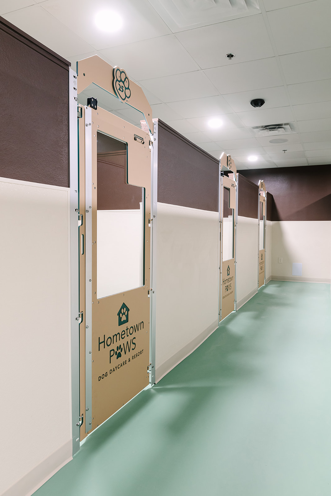 Row of private suites