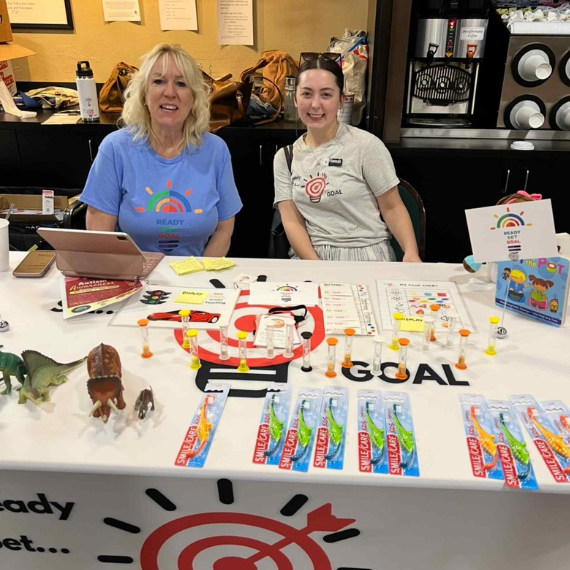Ready Set Goal early intervention specialists at a community outreach booth