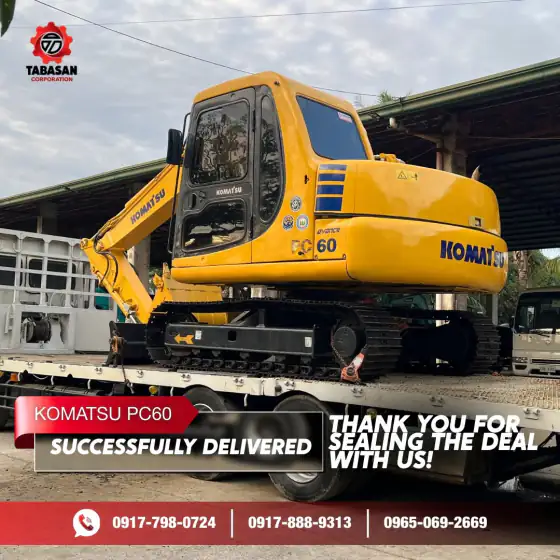Komatsu PC60 delivered