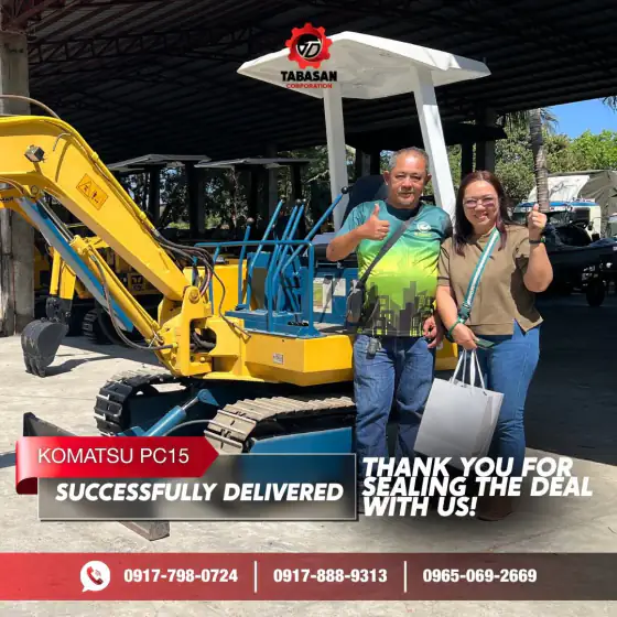 Komatsu PC15 delivered