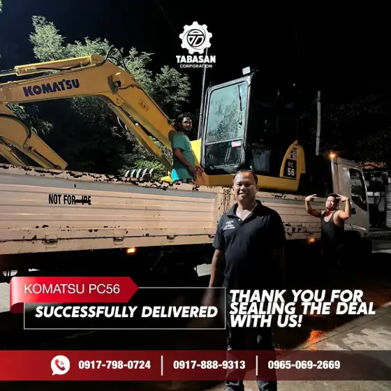 Komatsu PC56 delivered