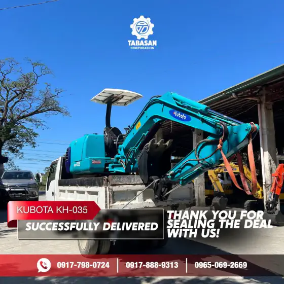Kubota KH-035 delivered