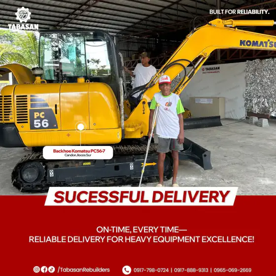 Komatsu PC56-7 delivered to Candon, Ilocos Sur