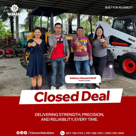 Mitsubishi BD2F bulldozer closed deal, Santol, La Union