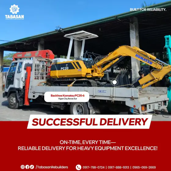 Komatsu PC20-6 delivered to Vigan City, Ilocos Sur