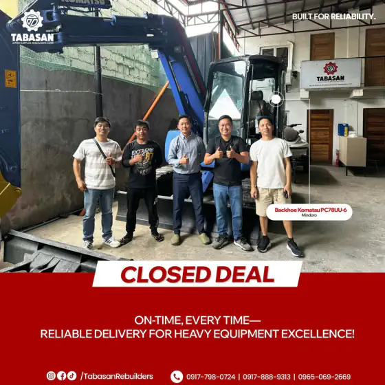 Komatsu PC78UU-6 closed deal, Mindoro