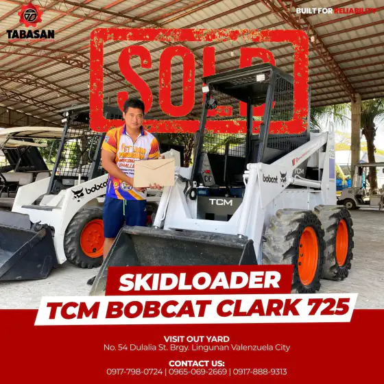 TCM Bobcat Clark 725 skid loader, sold