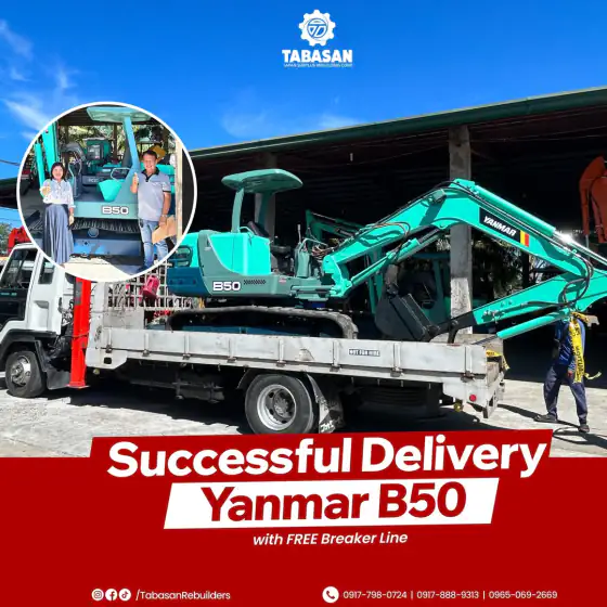 Yanmar B50 delivered with free breaker line