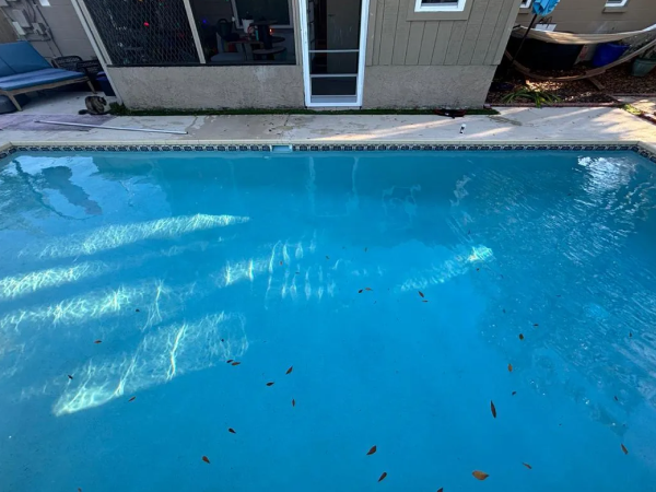 Pool after stain removal