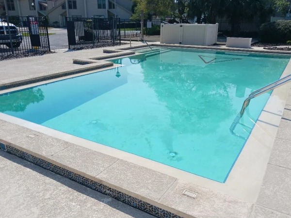 Pool before stain removal