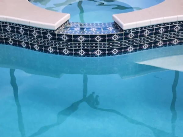 Pool after stain removal