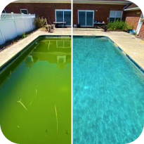Green-to-Clean pool restoration