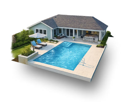 Residential pool illustration