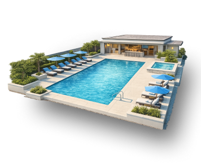 Commercial pool illustration