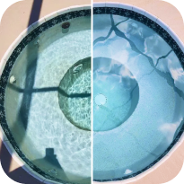Pool stain removal