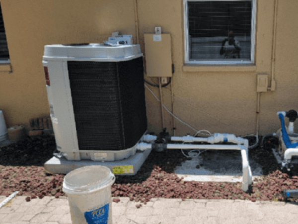 Pool equipment after repair